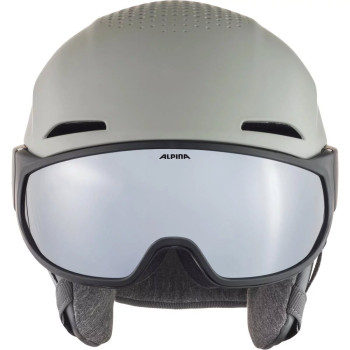 ALPINA Alto Hi-EPS + Visor Q-Lite - Ski/Snowboard Helmet - moon-grey matt