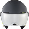 ALPINA Zupo Junior Hi-EPS + Visor Q-Lite- Junior Ski/Snowboard Helmet - charcoal-neon matt