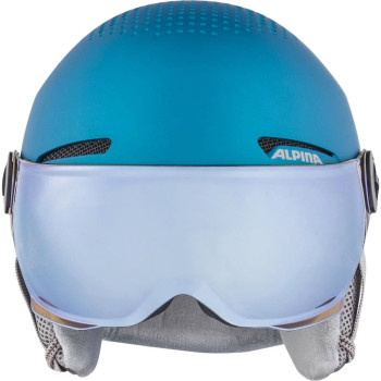 ALPINA Zupo Junior Hi-EPS + Visor Q-Lite- Junior Ski/Snowboard Helmet - turquoise matt