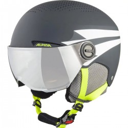 ALPINA Zupo Junior Hi-EPS + Visor Q-Lite- Παιδικό Κράνος με μάσκα Ski/Snowboard - charcoal-neon matt