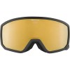 ALPINA Scarabeo S Q-Lite Mirror - Ski/Snowboard Goggles - Black matt/Gold Cylindrical
