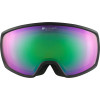 ALPINA Double Jack Planet Q-Lite mirror - Ski/Snowboard Goggles - Black sand matt/Green spherical