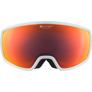 ALPINA Double Jack Planet Q-Lite mirror - Ski/Snowboard Goggles - White matt/Rainbow spherical