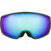ALPINA Double Jack Q-Lite mirror - Ski/Snowboard Goggles - Black matt/Blue spherical