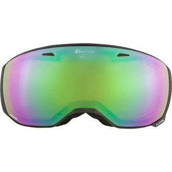 ALPINA ESTETICA Q-Lite Mirror - Ski/Snowboard goggle - Black moongrey matt/green spherical