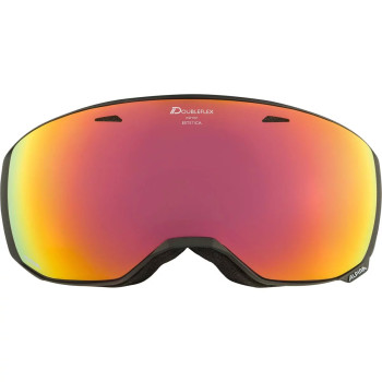 ALPINA ESTETICA Q-Lite Mirror - Ski/Snowboard goggle - Black rose matt/Pink spherical