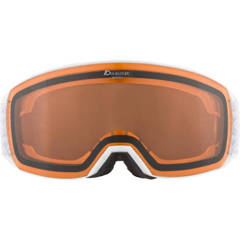 Alpina Nakiska - Μάσκα ski/snowboard - White Matt/Orange Lens