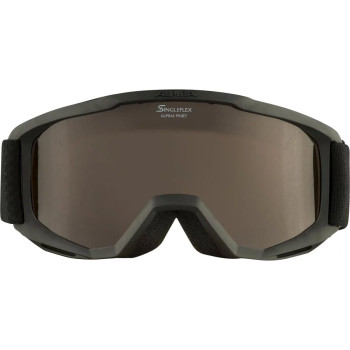 ALPINA PINEY Singleflex Hicon - Kid's snow google - Black Rose matt/Orange 