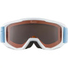 ALPINA PINEY Singleflex Hicon - Kid's snow google - White sky blue/Orange 