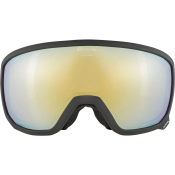ALPINA Scarabeo Q-Lite Spherical - Ski/Snowboard Goggles - Black matt/Gold spherical