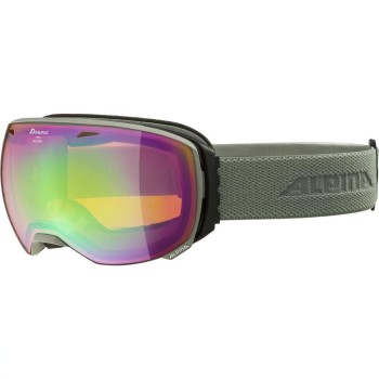 ALPINA BIG HORN Q-LITE - Μάσκα Ski/Snowboard - Moongrey matt/Green spherical mirror ALPINA BIG HORN Q-LITE - Μάσκα Ski/Snowboard - Moongrey matt/Green spherical mirror