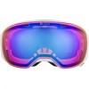 ALPINA BIG HORN Q-LITE - Μάσκα Ski/Snowboard- white gloss/blue spherical mirror