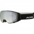 ALPINA DOUBLE JACK MAG Quattroflex Q - Μάσκα Ski/Snowboard - Black matt/Black spherical mirror