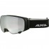 ALPINA DOUBLE JACK MAG Q-Lite - Μάσκα Ski/Snowboard - Black matt/Black spherical mirror