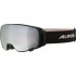 ALPINA DOUBLE JACK MAG Q-Lite - Μάσκα Ski/Snowboard - Black Rose matt/Black spherical mirror