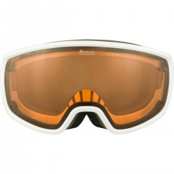 ALPINA DOUBLE JACK MAG Q-Lite - Μάσκα Ski/Snowboard - White Gloss/Black spherical mirror