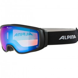 ALPINA Double Jack Planet Q-Lite mirror - Μάσκα Ski/Snowboard - Black matt/Blue spherical