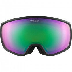 ALPINA Double Jack Planet Q-Lite mirror - Μάσκα Ski/Snowboard - Black sand matt/Green spherical