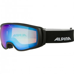 ALPINA Double Jack Q-Lite mirror - Μάσκα Ski/Snowboard - Black matt/Blue spherical