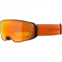 ALPINA Double Jack Q-Lite mirror - Μάσκα Ski/Snowboard - Pumpkin matt/Red spherical