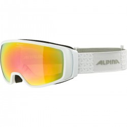 ALPINA Double Jack Q-Lite mirror - Μάσκα Ski/Snowboard - White matt/Rainbow spherical