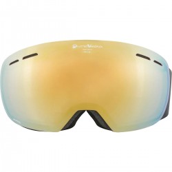 ALPINA GRANBY Quattroflex/Varioflex QV - Μάσκα Ski/Snowboard - Black matt/Light gold spherical