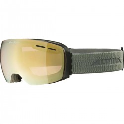 ALPINA GRANBY Quattroflex/Varioflex QV - Μάσκα Ski/Snowboard - Moongrey matt/Gold spherical