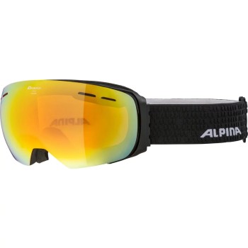 ALPINA GRANBY Q-LITE - Μάσκα Ski/Snowboard - Black matt/Red spherical