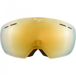 ALPINA GRANBY Q-LITE - Μάσκα Ski/Snowboard - Black pumpkin/Gold spherical