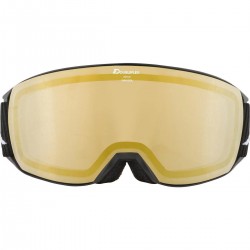 ALPINA Nakiska Q-Lite mirror - Ski/Snowboard Goggles - Black matt/Gold cylindrical