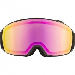 ALPINA Nakiska Q-Lite mirror - Ski/Snowboard Goggles - Black Rose matt/Pink cylindrical