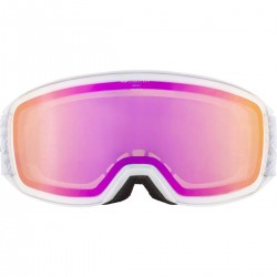 ALPINA Nakiska Q-Lite mirror - Ski/Snowboard Goggles - White matt/Pink cylindrical