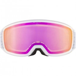 ALPINA Nakiska Q-Lite mirror - Ski/Snowboard Goggles - White matt/Pink cylindrical
