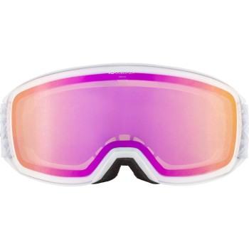 ALPINA Nakiska Q-Lite mirror - Ski/Snowboard Goggles - White matt/Pink cylindrical ALPINA Nakiska Q-Lite mirror - Ski/Snowboard Goggles - White matt/Pink cylindrical