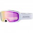 ALPINA Nakiska Q-Lite mirror - Ski/Snowboard Goggles - White matt/Pink cylindrical