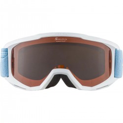 ALPINA PINEY Singleflex Hicon - Παιδική Mάσκα ski - White sky blue/Orange 