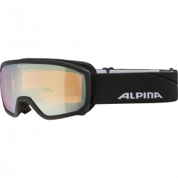 ALPINA SCARABEO Junior Q-Lite Mirror - Παιδική Μάσκα Ski/Snowboard - Black matt/Gold spherical
