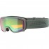 ALPINA SCARABEO Junior Q-Lite Mirror - Παιδική Μάσκα Ski/Snowboard - Moon grey matt/Green spherical