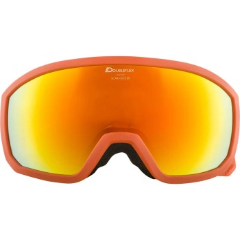 ALPINA SCARABEO Junior Q-Lite Mirror - Παιδική Μάσκα Ski/Snowboard - Pumpkin matt/Red spherical
