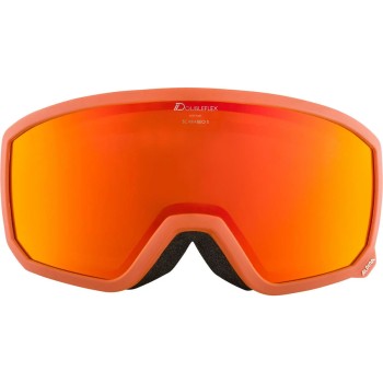 ALPINA  Scarabeo S Q-Lite Mirror - Ski/Snowboard Goggles - Pumpkin matt/Red Cylindrical ALPINA  Scarabeo S Q-Lite Mirror - Ski/Snowboard Goggles - Pumpkin matt/Red Cylindrical