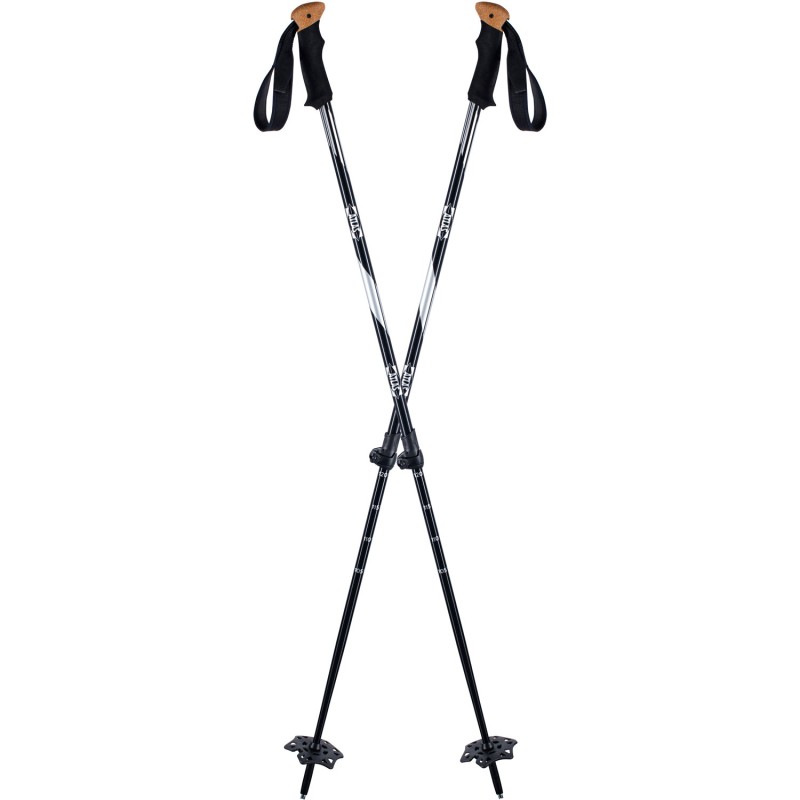 Atlas Trail Walking 2 Piece Pole - Μπατόν πεζοπορικό - Black