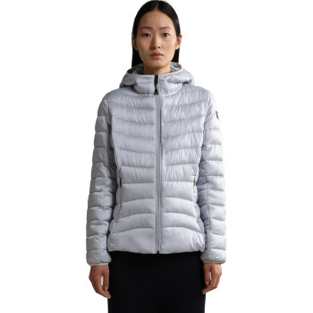 NAPAPIJRI Aerons Hood 2 - Women's short Jacket - Grey Glacier