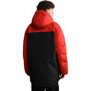 NAPAPIJRI Epoch - Men's Long Jacket - Solid Red poppy