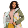 ROXY Galaxy Print Block Insulated - Women's Snow Jacket - deep lichen green la palmeraie