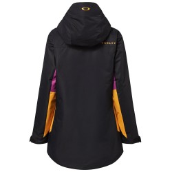 OAKLEY Beaufort Rc Insulated 10K - Women's snow Jacket -  Βack/Purple/Amber Yellow 