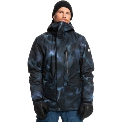 QUIKSILVER Mission Printed Insulated - Ανδρικό Snow Jacket - Insignia Blue Fragment