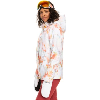 ROXY Jetty - Γυναικείο Snow Jacket - Bright White Tenderness ROXY Jetty - Γυναικείο Snow Jacket - Bright White Tenderness