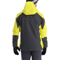 SPYDER Copper 20K - Mens Insulated Ski Jacket - Ebony Citron