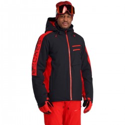 SPYDER Orbiter Dermizax 20K - Mens Insulated Ski Jacket - Black Volcano