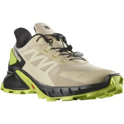 SALOMON Supercross 4 - Men's Trail Running Shoes - Safari/Black/Acid Lime